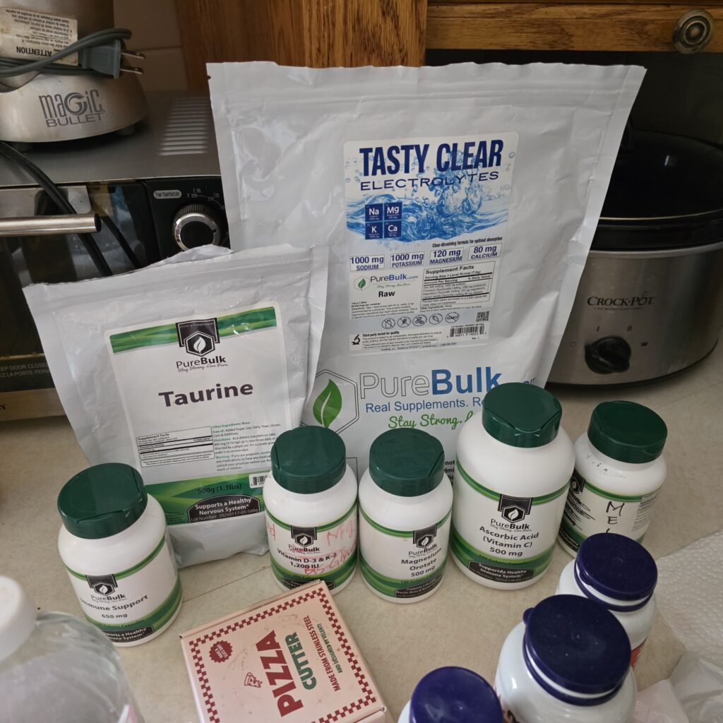 Just some of the supplements we use from PureBulk